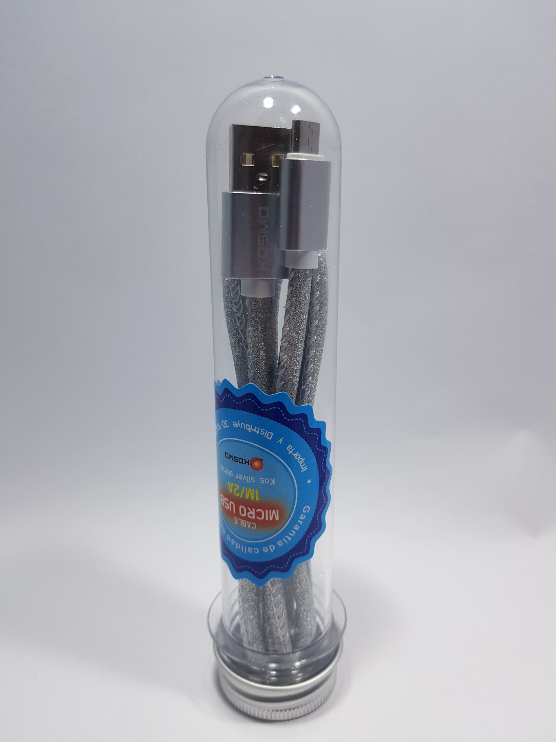 Cable Kosmo Tubo Shine Micro usb de 1 metro - Imagen 3