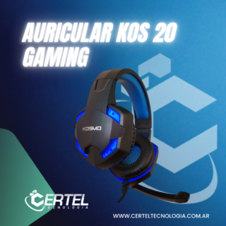 Auricular Kosmo Gamer AUR020 con luz RGB