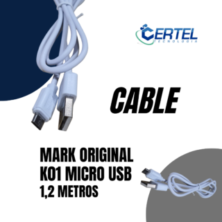Cable Mark Original K01 Micro usb 1,2MTS