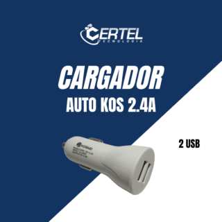Cargador De Celular Kosmo para Auto 2.4A usb 2 Puertos