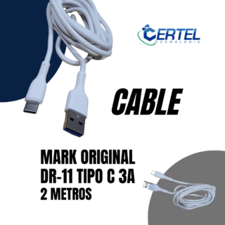 Cable Mark Original DR-11 Tipo C 3A de 2MTS