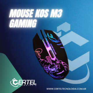 Mouse GAMER Kosmo M3 Luz RGB 6 Botones